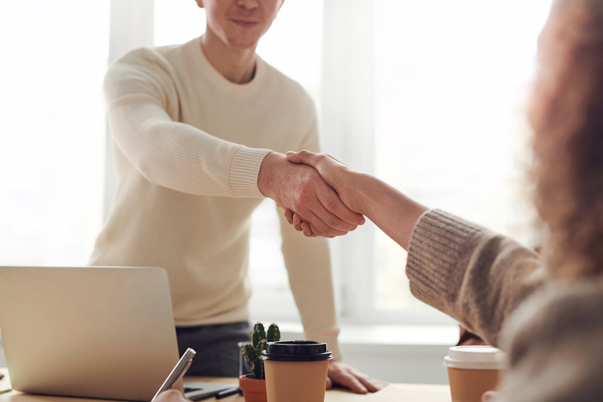 Business team partnership